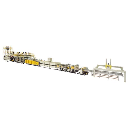 Экструзионная линия для панелей - JWS1 series - Jwell Extrusion Machinery Co., Ltd., Shanghai - ламинирование / для PE / для композитной стали/полимера
