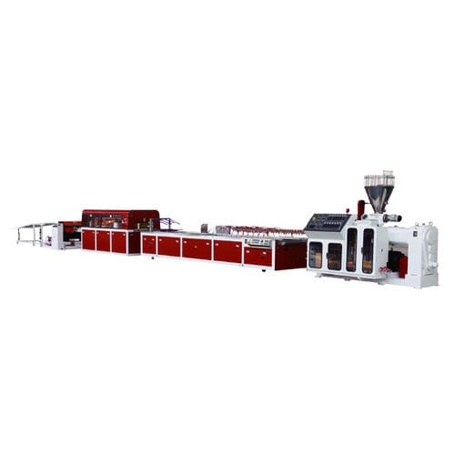 Экструзионная линия для профилей - SJZ series - Jwell Extrusion Machinery Co., Ltd., Shanghai - для ПВХ / для WPC / двухвинтовая коническая