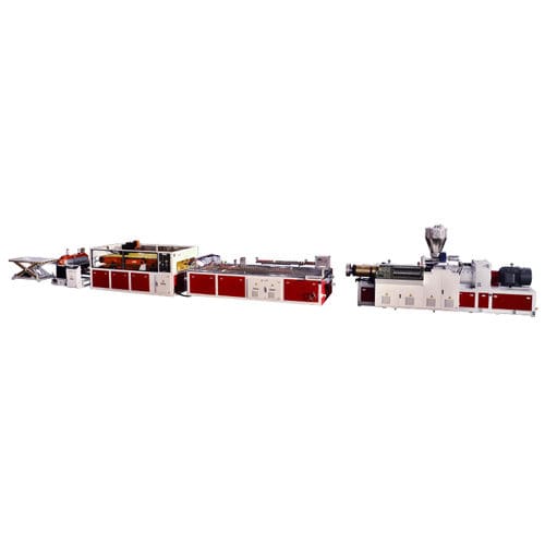 Экструзионная линия с водяным охлаждением - SJZ series - Jwell Extrusion Machinery Co., Ltd., Shanghai - двойной шнек / двухвинтовая коническая / для панелей