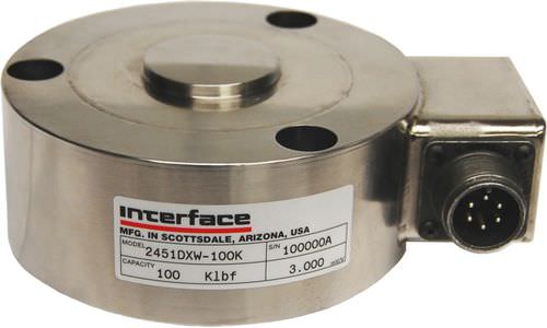 Датчик силы при сжатии - 50 - 200 kN | 2451, 2461 - Interface, Inc. - тип кнопка / из нержавеющей стали / малогабаритный