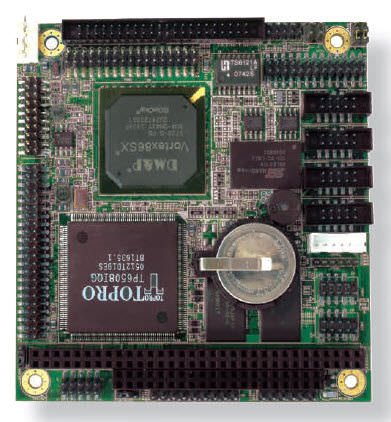 Модуль ЦП PC/104 - Vortex86SX x86 Embedded SoC, 300 MHz, 128 MB | Em104-i423 - ARBOR Technology Corp. - x86 / встроенный