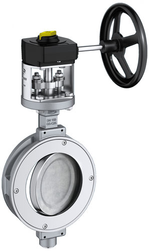 Клапан поворотный затвор - HP 111 - EBRO ARMATUREN Gebr. Bröer GmbH - с пневматическим управлением / пластинка / высокое давление