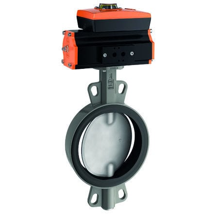 Клапан поворотный затвор - Z 411-A - EBRO ARMATUREN Gebr. Bröer GmbH - с пневматическим управлением / для регуляции / для остановки