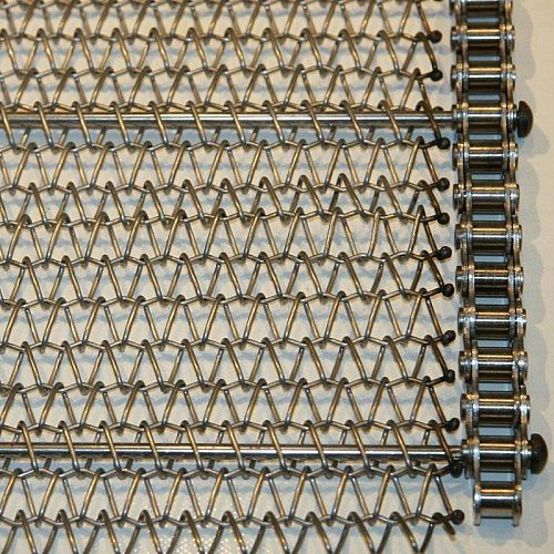 Решетчатая конвейерная лента - No. 95 - MTF Technik Hardy Schürfeld GmbH & Co. KG  - из нержавеющей стали / сталь / для черной металлургии