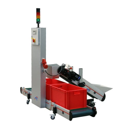 Ленточный конвейер - GL-EM 010 / GL-EM 230  - MTF Technik Hardy Schürfeld GmbH & Co. KG  - горизонтальный / транспортный / для ящиков