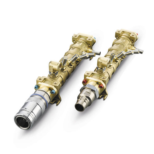 Многоканальный коллектор - NDI - Stäubli Fluid Connectors - из латуни / для схемы терморегуляции / распределения