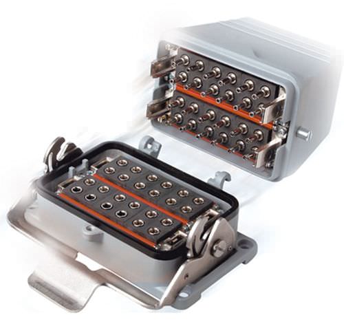 Гибридный соединитель - CombiTac  - Stäubli Fluid Connectors - оптического волокна / прямоугольный / с блокировкой