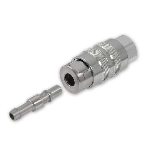 Пневматический фитинг - ADS - Stäubli Fluid Connectors - быстрый / из нержавеющей стали / для обеспечения безопасности