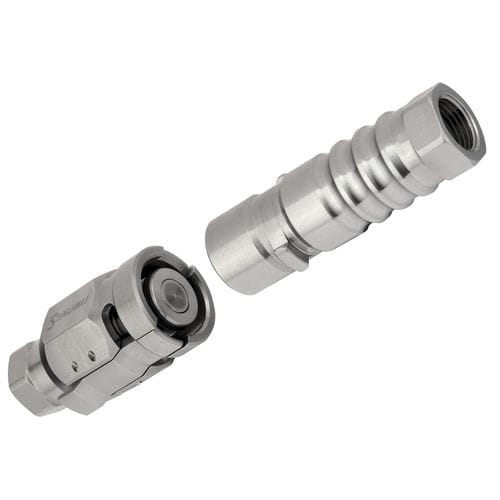 Фитинг для высоких температур - HTI - Stäubli Fluid Connectors - для охлаждающей жидкости / быстрый / из нержавеющей стали