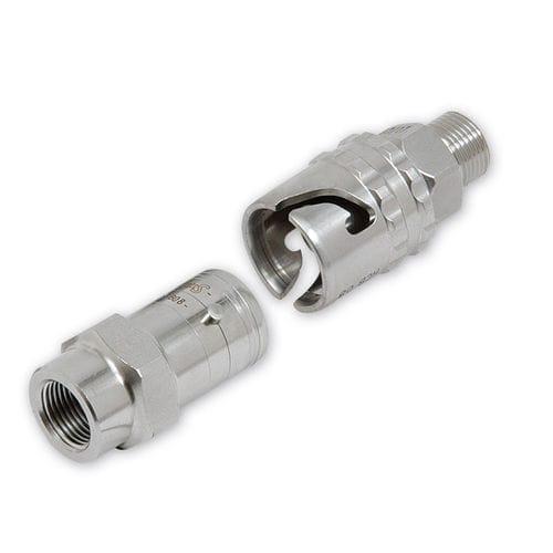 Пневматический фитинг - HCB - Stäubli Fluid Connectors - быстрый / из нержавеющей стали / вибростойкий