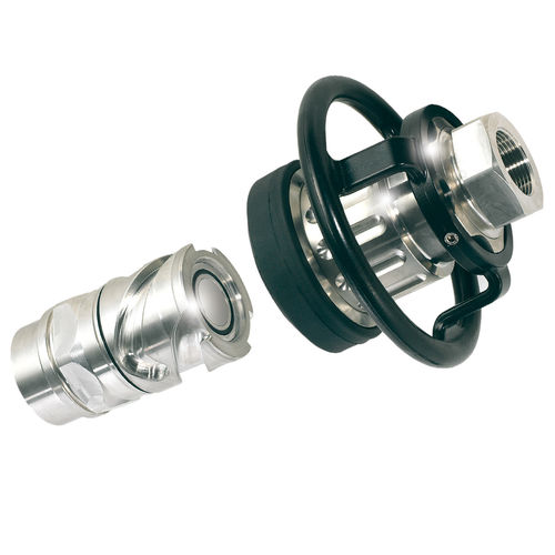 Пневматический фитинг - HCB 28 - 37 - 50 - Stäubli Fluid Connectors - быстрый / из нержавеющей стали / для большого расхода