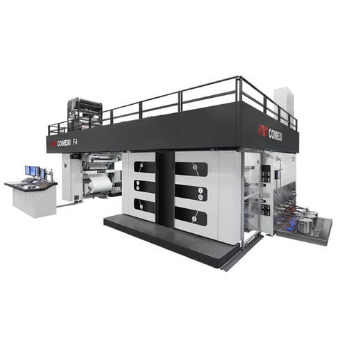 Флексографическая печатная машина с центральным барабаном - F4 - Comexi Group Industries - 8-цветный / для пластиковой пленки