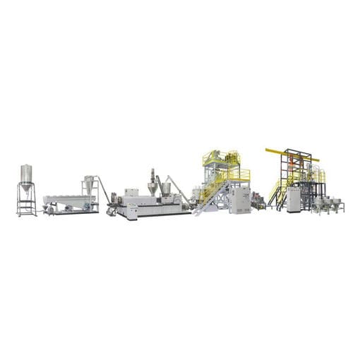 Экструзионная линия двойной шнек - CK-130DT - Cheng Yieu Development Machinery Co., Ltd. - для гранулирования / для компаундирования / для ПВХ