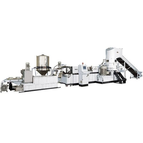 Экструзионная линия с водяным охлаждением - CK-SC120 - Cheng Yieu Development Machinery Co., Ltd. - с высоким расходом / для переработки пластмасс / для PP