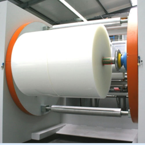Машина для наматывания катушек для пластиковой пленки - diamat Maschinenbau GmbH - моторизованная / для экструзионной линии