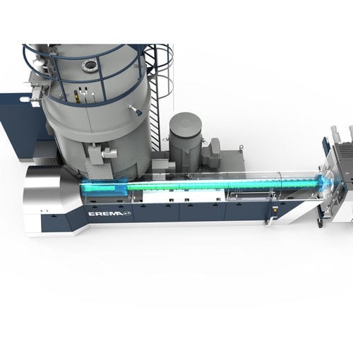 Экструзионная линия для пластин - EcoGentle® - EREMA Engineering Recycling Maschinen und Anlagen - для термопластмассы / для хлопьев из ПЭТ-бутылок