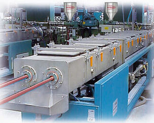 Экструзионная линия двойной шнек - Extrudex Kunststoffmaschinen GmbH - однослойная / для труб / для термопластмассы