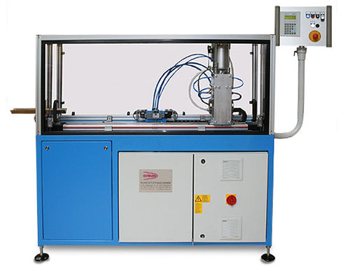 Станок для резки с гильотинными ножницами - PG 100 - Extrudex Kunststoffmaschinen GmbH - для пластиковых материалов / для трубы из пластикового материала / для экструзионной линии