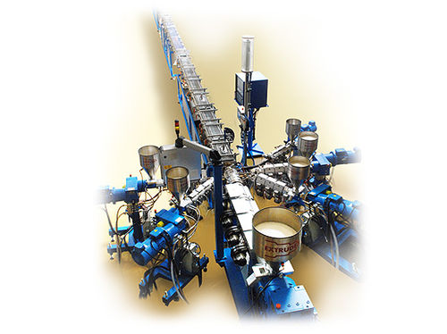 Экструзионная линия для труб - Extrudex Kunststoffmaschinen GmbH - для PE / для EVOH / 5 слоев