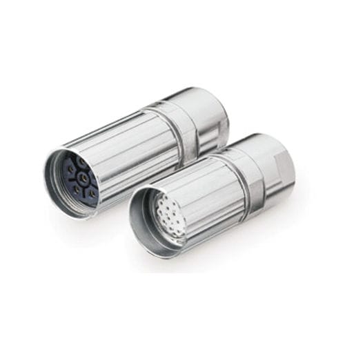 Соединитель M23 - L , S series - Smiths Interconnect - для передачи данных / для источника электропитания / DIN