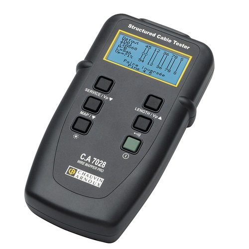 Тестер для сети - CA 7028 - CHAUVIN ARNOUX - для компьютерных сетей (LAN) / кабельный