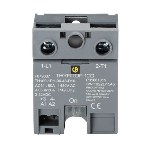 Статическое реле 24 Vcc - THYRITOP 100 - CHAUVIN ARNOUX - 220 Vca / мощности / с тепловым радиатором