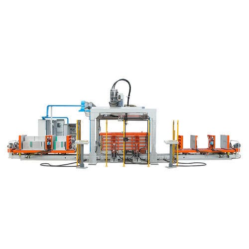 Формовочная машина для полиуретановой пены - REAR MOUNT CABINET LINE - SAIP Advanced Polyurethane Equipment - с одной станцией / автоматическая / горизонтальная