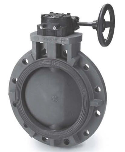 Клапан поворотный затвор - BF300  - Shie Yu Machine Parts Industrial Co., Ltd. - с маховиком / с фланцем / из пластика