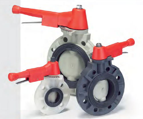 Клапан поворотный затвор - BB300  - Shie Yu Machine Parts Industrial Co., Ltd. - с рычагом / из пластика / из СКЭП