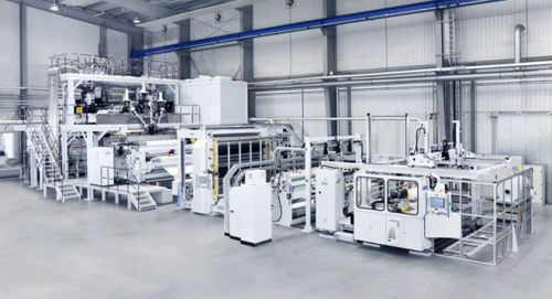 Экструзионная линия для плоской пленки - SML Maschinengesellschaft - для термопластмассы