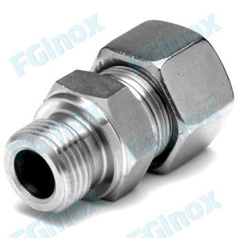 Гидравлический фитинг - UMS1215 - FG INOX - винтовой / с врезным кольцом / прямой