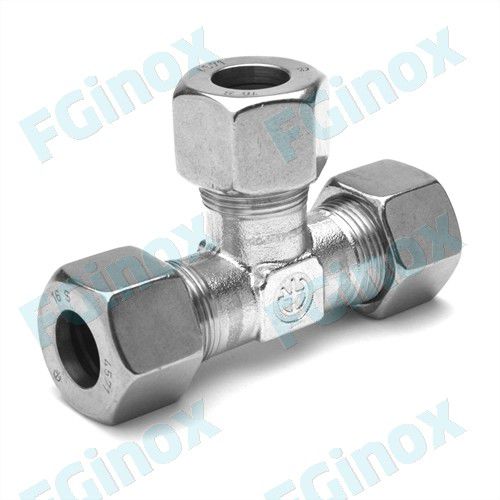 Гидравлический фитинг - TES12 - FG INOX - винтовой / с врезным кольцом / Т-образный