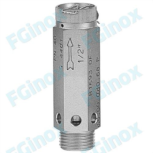 Резьбовой предохранительный клапан - 4SEL20 - FG INOX - направленный