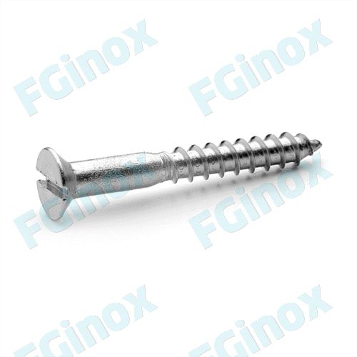 Винт по дереву - 2BF2512 - FG INOX - с потайной головкой / с разрезом / из нержавеющей стали