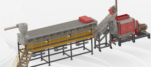 Моечная линия трения - 330 - Üstün is Makina Sanayi Ticaret Ltd. Sti. - для воды / для пленки / наклонная