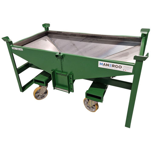 Контейнер для хранения - CAV250R-4407 - MANERGO - из металла / 4-колесный / с открывающимся дном