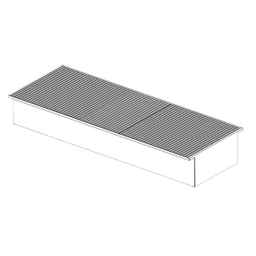 Поддон для удержания протечек из гальванизированной стали - BARS3260/1500 - MANERGO - для стеллажа / сетчатый / из окрашенной стали