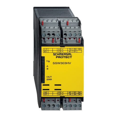 Безопасный монитор для нулевой скорости - SSW303HV - SCHMERSAL - на DIN-рейке