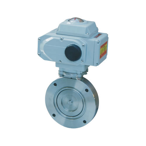 Клапан поворотный затвор - D971X-10P/R, DNV, CE - Zhejiang Kangsaite Valve Co., Ltd. - электрический / для регулировки / для глубокого вакуума