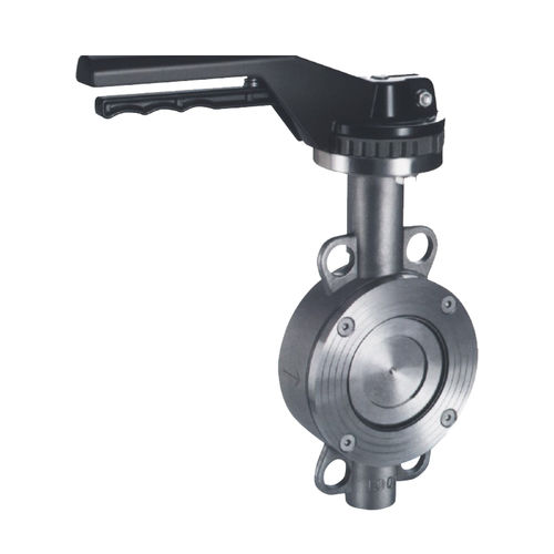 Клапан поворотный затвор - D71H-16P/R - Zhejiang Kangsaite Valve Co., Ltd. - с рычагом / для воды / двойной эксцентриситет