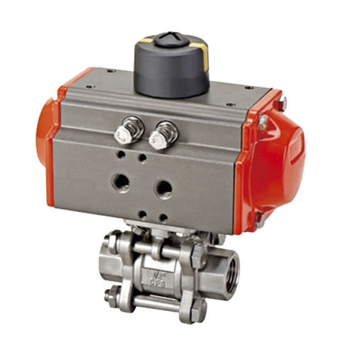 Клапан со сферическим золотником - Q611F-16P/R, DNV, CE - Zhejiang Kangsaite Valve Co., Ltd. - с пневматическим управлением / 3-элементный