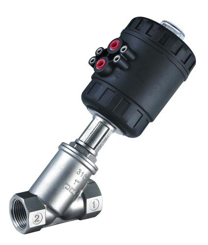 Поршневый клапан - DN15-DN50(CE/ISO/TS) - Zhejiang Kangsaite Valve Co., Ltd. - с пневматическим управлением / для жидких пищевых продуктов и напитков / с наклонным седлом