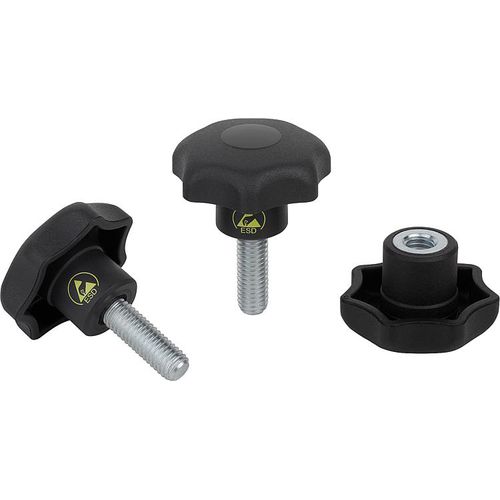 Звездообразная кнопка - 06220 - norelem - Éléments standard mécaniques - из стали / из термопластика