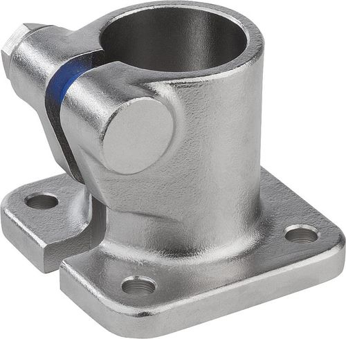 Круглый трубный соединитель - 29010 - norelem - Éléments standard mécaniques - из нержавеющей стали / напольная опора