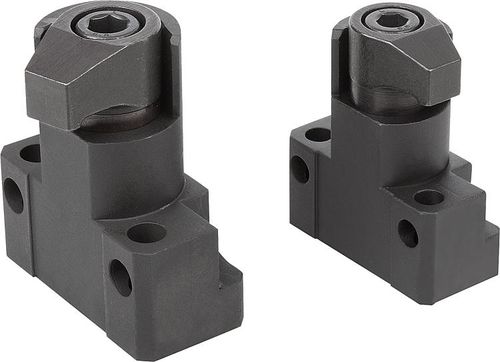 Ручной зажимное приспособление - 04374 - norelem - Éléments standard mécaniques - поворотный / из стали / регулируемый