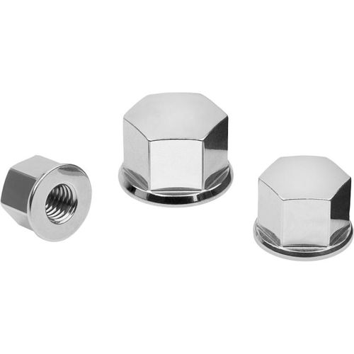 Глухая гайка - 07280-04 series - norelem - Éléments standard mécaniques - шестиугольная / из полированной нержавеющей стали / гигиеническая