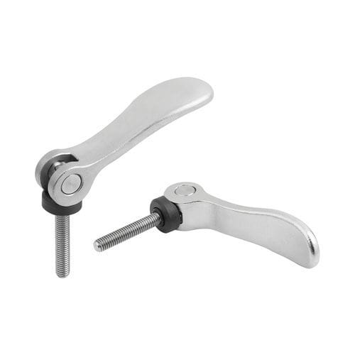 Рычаг с быстрым зажимом из пластмассы - 04233-04 inch - norelem - Éléments standard mécaniques - из нержавеющей стали / регулируемый / резьбовой
