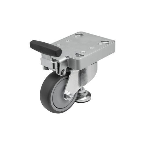 Поворотный ролик - 95092-01 - norelem - Éléments standard mécaniques - с пластиной / для алюминиевых профилей / из стали