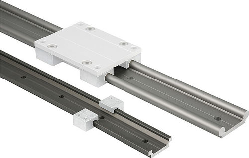Линейная направляющая с упором - 21240 - norelem - Éléments standard mécaniques - из алюминия / на профильной рейке