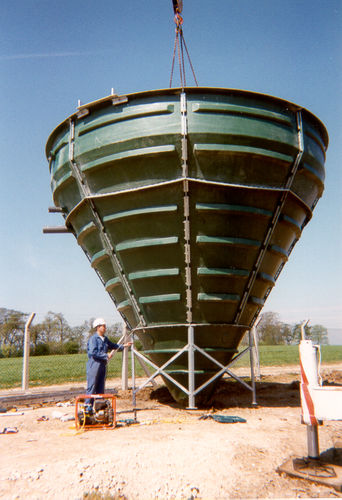 Резервуар для декантирования - Conical Settlement Tank - WPL Ltd - Sewage Treatment & Wastewater Solutions - для сточных вод / металлический / вертикальный